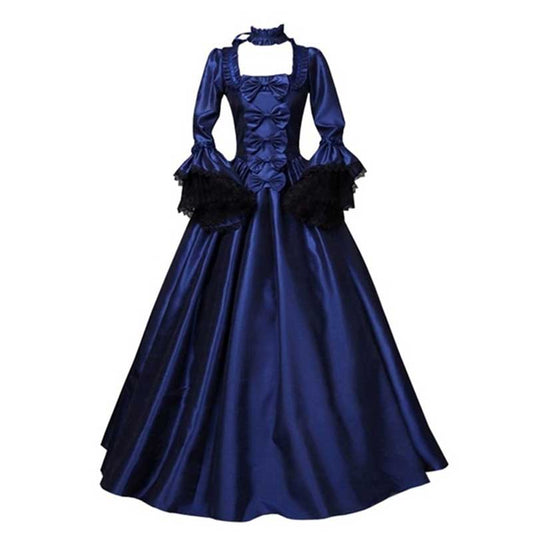 Medieval Court Long Dress Halloween Cosplay Costume 19054