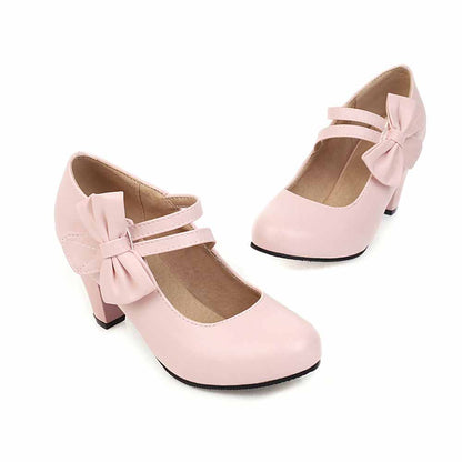 Womens Platform Pumps Ladies Sexy High Heeled Shoes With Bows