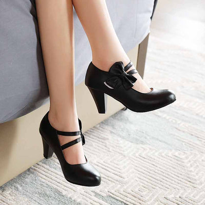 Womens Platform Pumps Ladies Sexy High Heeled Shoes With Bows