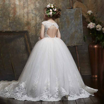 Little Princess Flower Girl Dresses Stunning Lace Dress Bohemian Girls Prom Dress