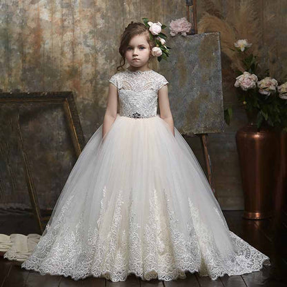 Little Princess Flower Girl Dresses Stunning Lace Dress Bohemian Girls Prom Dress