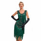 Women's Flapper Dress Gatsby Sequins Fringed 1920s Dress