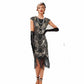 Women's Gatsby Dress - 1920s Flapper Dress Sequin Beaded Dress for Party