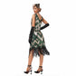 1920s Flapper Dress Roaring 20s Great Gatsby Costume Dress Fringed Embellished Dress