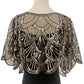 Sequin Beaded Shawl Wraps Evening Cape Scarf for Wedding Prom