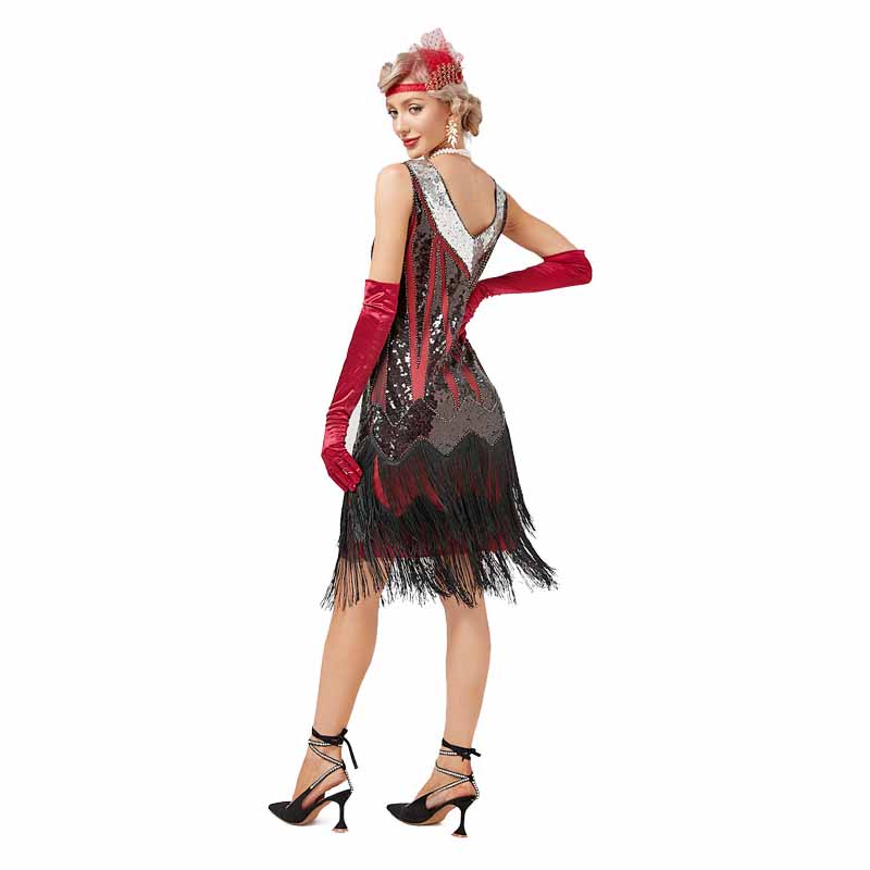 Women's 1920s Flapper - Gatsby Dress Sequin Beaded Dress for Party