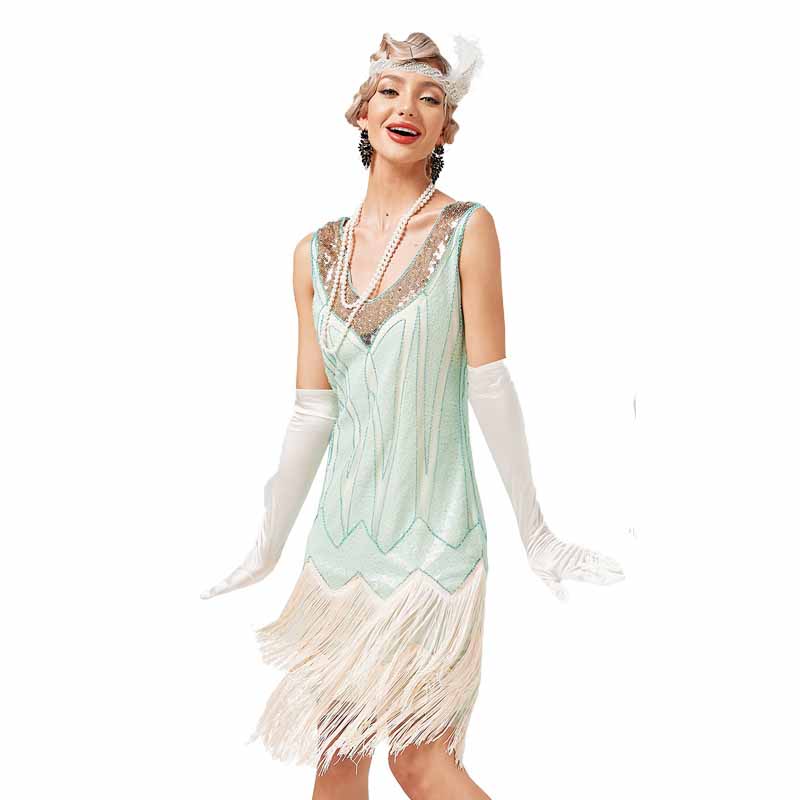 Women's 1920s Flapper - Gatsby Dress Sequin Beaded Dress for Party