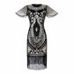 Flapper Dresses 1920s Gatsby - Roaring 20s Sequin Beaded Dress Fringe Dress