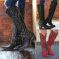 Women's Vintage Low Chunky Heel Booties