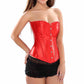 Women's Bustier Corset Top Sexy Lingerie Sets Satin Waist Cincher Body Shaper Bustier