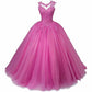 Beaded Quinceanera Dresses Sweet 16 Appliques Prom Ball Lace Gown