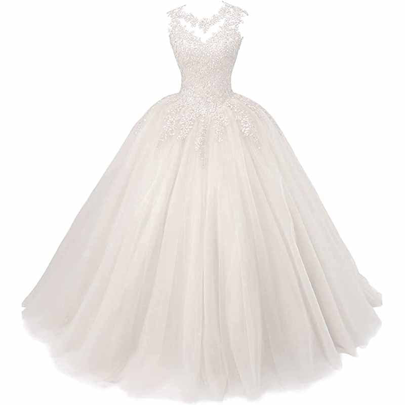 Beaded Quinceanera Dresses Sweet 16 Appliques Prom Ball Lace Gown