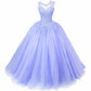 Beaded Quinceanera Dresses Sweet 16 Appliques Prom Ball Lace Gown