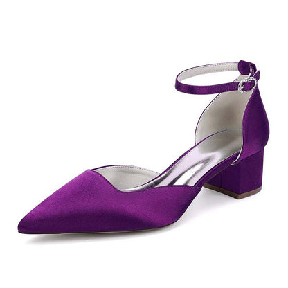 Elegant Satin Wedding Shoes for Bride by sd-hk