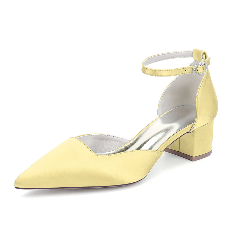 Elegant Satin Wedding Shoes for Bride by sd-hk