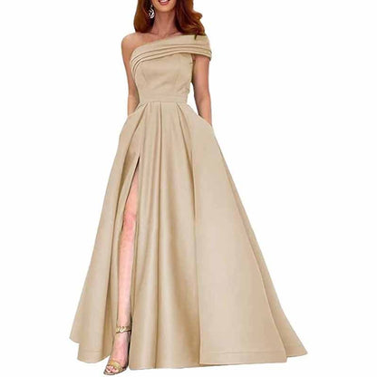 One Shoulder Bridesmaid Dresses Long for Wedding Formal Wear Mermaid Prom Party Gowns Wedding Guest