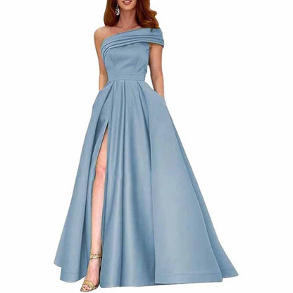 One Shoulder Bridesmaid Dresses Long for Wedding Formal Wear Mermaid Prom Party Gowns Wedding Guest