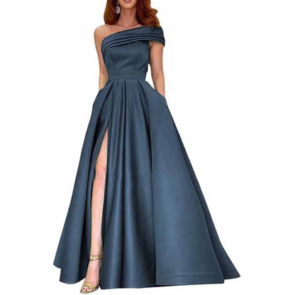 One Shoulder Bridesmaid Dresses Long for Wedding Formal Wear Mermaid Prom Party Gowns Wedding Guest