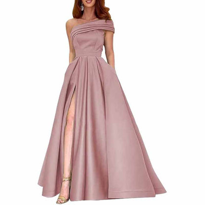 One Shoulder Bridesmaid Dresses Long for Wedding Formal Wear Mermaid Prom Party Gowns Wedding Guest