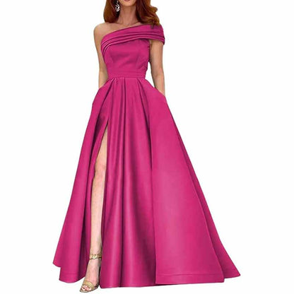 One Shoulder Bridesmaid Dresses Long for Wedding Formal Wear Mermaid Prom Party Gowns Wedding Guest