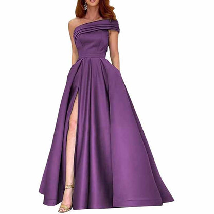 One Shoulder Bridesmaid Dresses Long for Wedding Formal Wear Mermaid Prom Party Gowns Wedding Guest