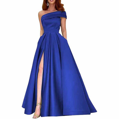 One Shoulder Bridesmaid Dresses Long for Wedding Formal Wear Mermaid Prom Party Gowns Wedding Guest