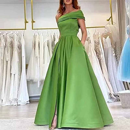 One Shoulder Bridesmaid Dresses Long for Wedding Formal Wear Mermaid Prom Party Gowns Wedding Guest
