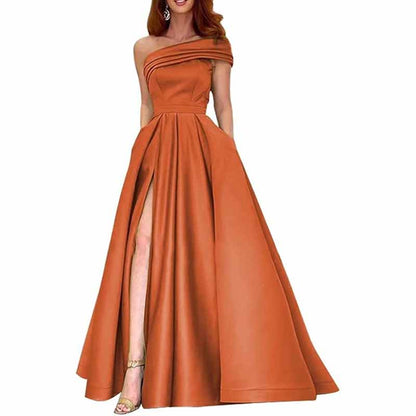 One Shoulder Bridesmaid Dresses Long for Wedding Formal Wear Mermaid Prom Party Gowns Wedding Guest