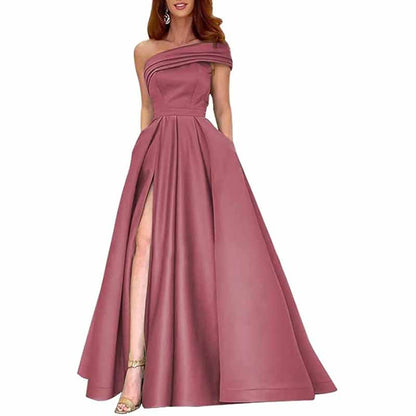 One Shoulder Bridesmaid Dresses Long for Wedding Formal Wear Mermaid Prom Party Gowns Wedding Guest