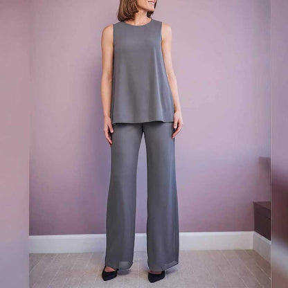 3 Piece Mother of The Bride Pantsuits with Jackets Long Sleeve Formal Pant Suits