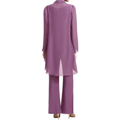 3 Pieces Mother of The Bride Dresses Pant Suits