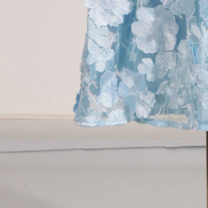 3D Floral Flower Strapless Midi Dress