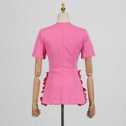 Women's 3D Flower Long Skirt Suit