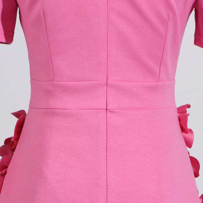 Women's 3D Flower Long Skirt Suit