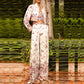 Wide-Leg 3-Piece Suit Womens Floral suit, Pantsuit Crop Bra Top Blazer Pant Suit