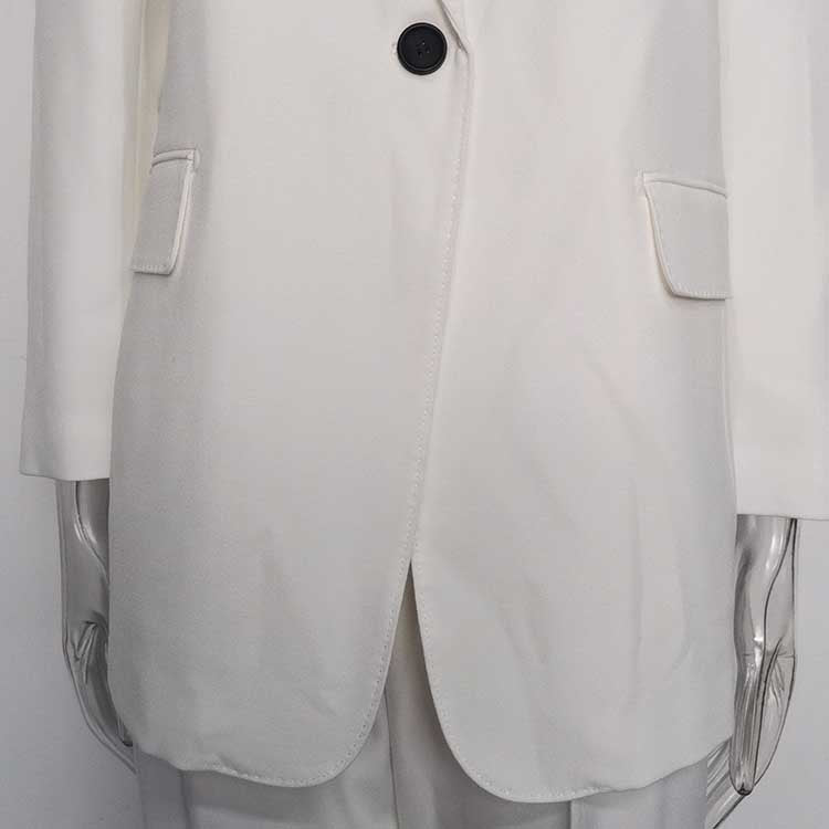 Women's Wide-Leg Pants suit 3 Pieces White Pantsuit For Wedding