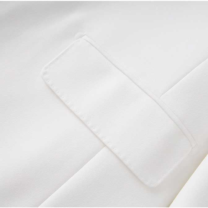 Women's Wide-Leg Pants suit 3 Pieces White Pantsuit For Wedding