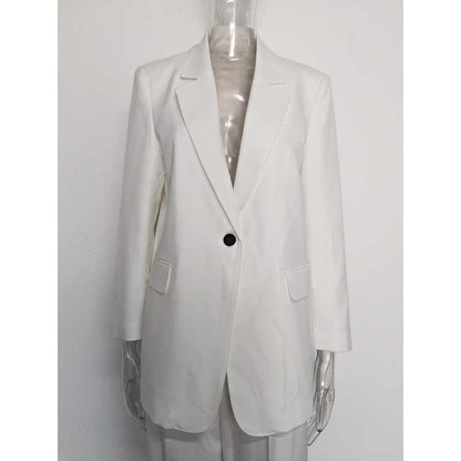 Women's Wide-Leg Pants suit 3 Pieces White Pantsuit For Wedding