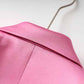 Women Loose Pink Set fit Blazer + Bra + Mini Skirt 3 Pieces Suit