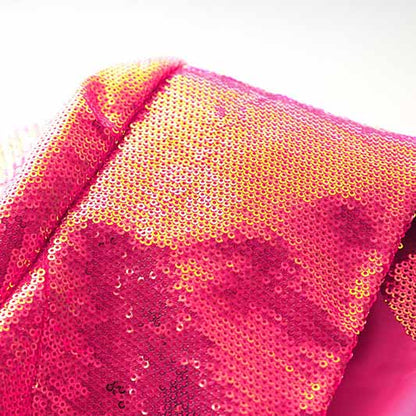 Women's Sexy V Neck Fully Sequinned Mini Dress Hot Pink Blazer Dress