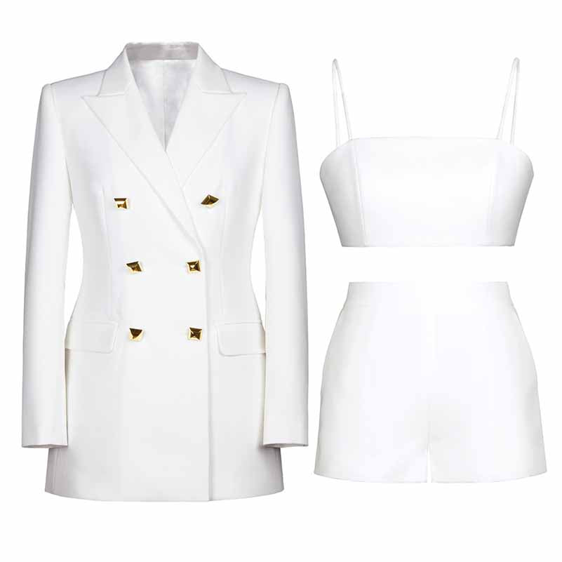 Women 3 Piece Double Breasted Suits