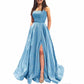 Glitter Prom Dress Long A Line Formal Evening Ball Gowns