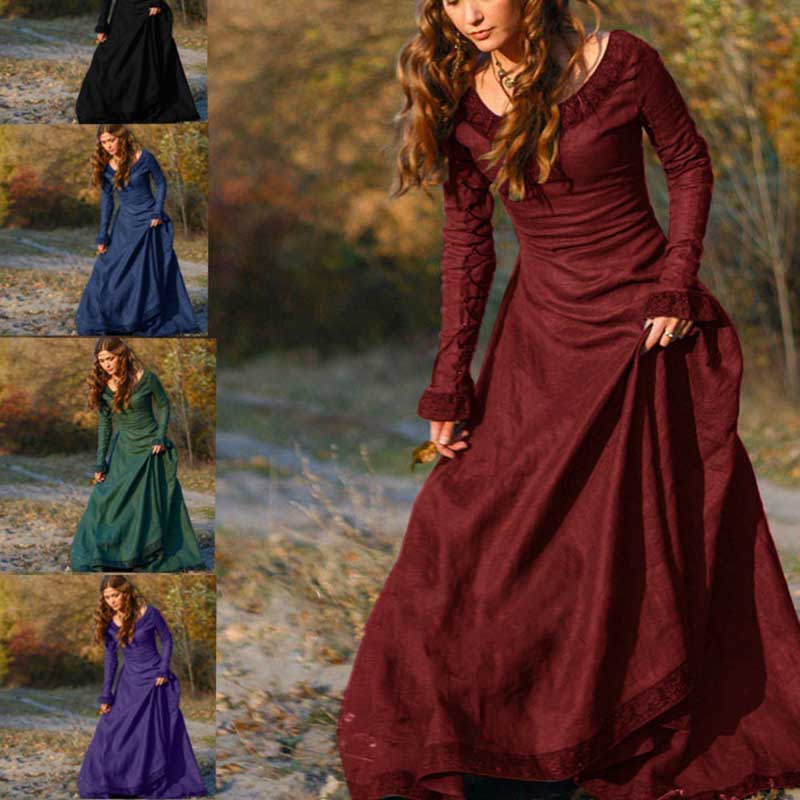 Retro Vintage Medieval Vintage Dress 9170