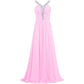 Beaded Chiffon Bridesmaid Dresses Long Evening Dress Formal Prom