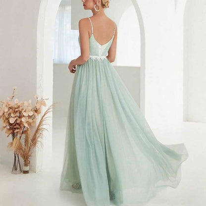 A-Line Bridesmaid Dress – Spaghetti Strap Prom Dress For Wedding Party & Events