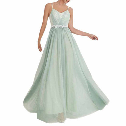A-Line Bridesmaid Dress – Spaghetti Strap Prom Dress For Wedding Party & Events