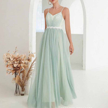 A-Line Bridesmaid Dress – Spaghetti Strap Prom Dress For Wedding Party & Events