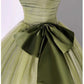 A Line Tulle Formal Event Dress Long Prom Dress Strapless Evening Dress