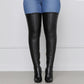 Pointy Toe Chunky Heeled Boots Thigh High Boots