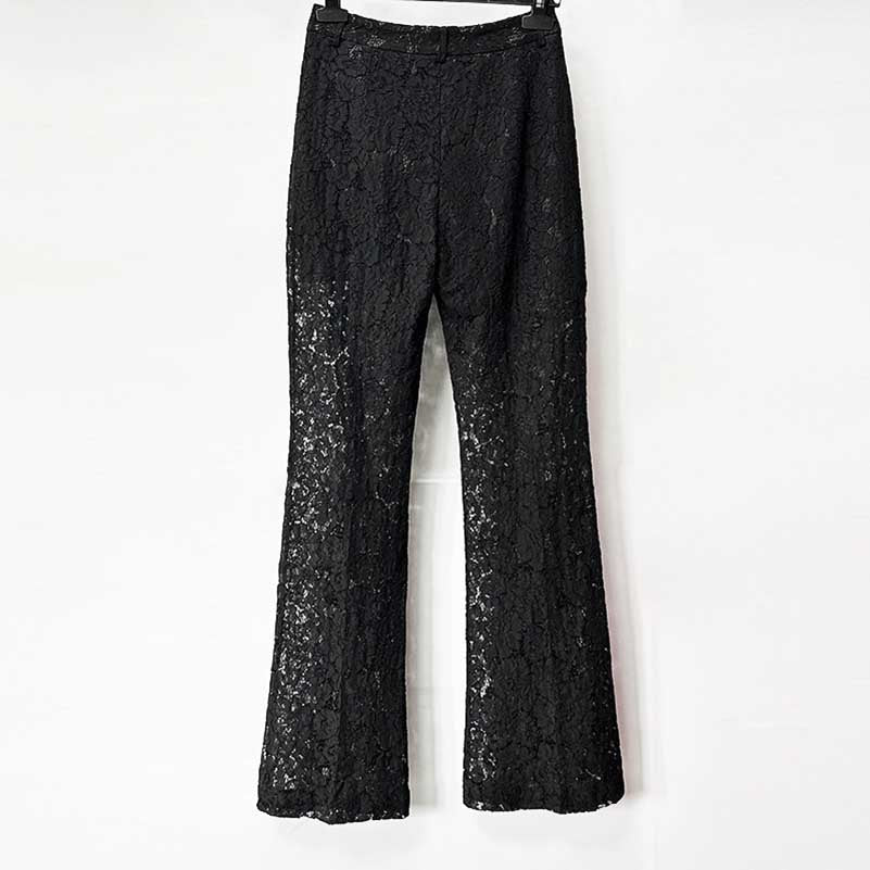Black Lace Blazer Pant Suit Women | Double Breasted Tuxedo Suit Set